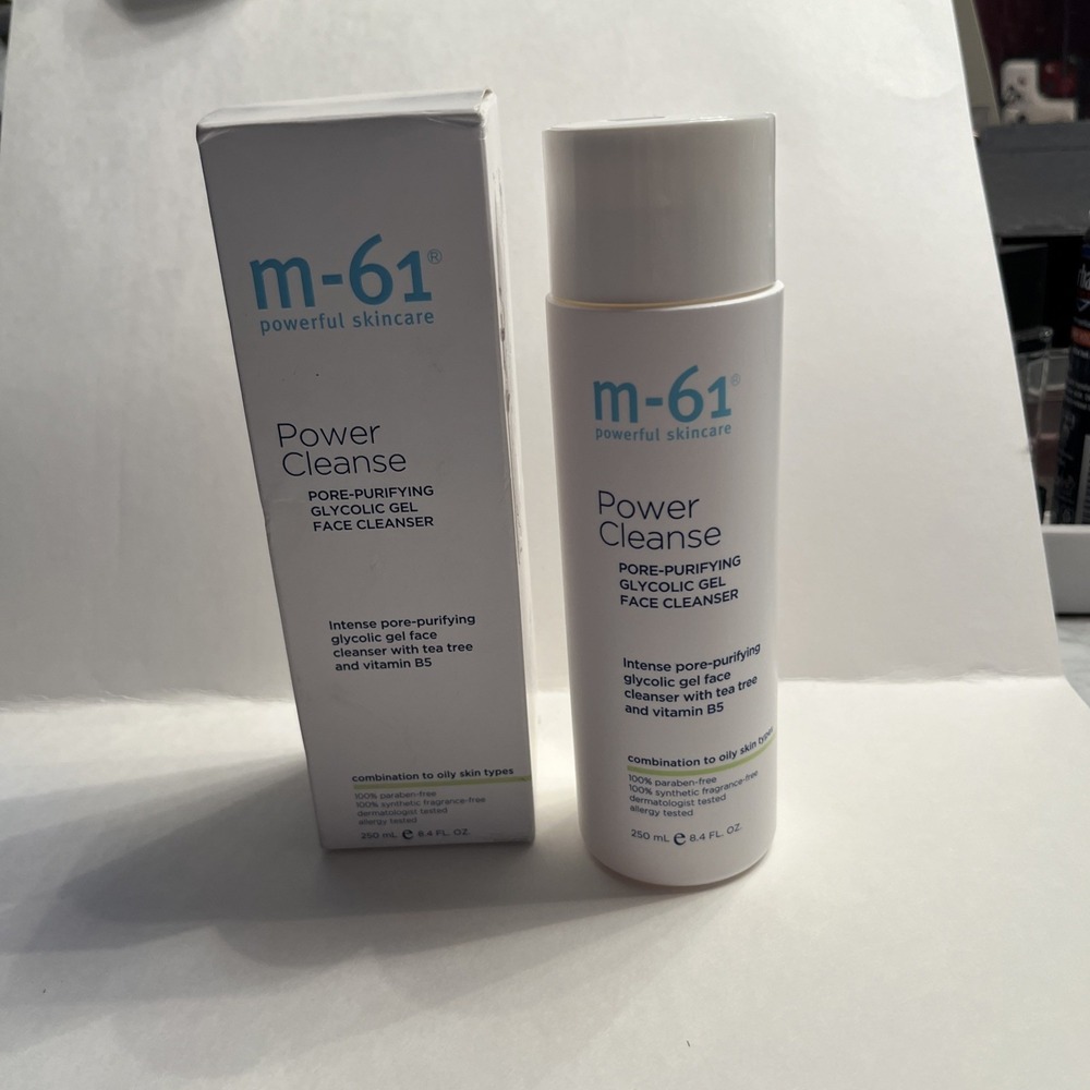 M-61 Power Cleanse Pore Purifying Glycolic Cleanser 8.4 oz Sealed Box